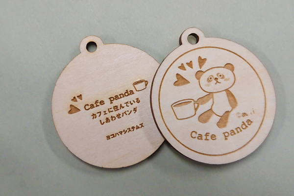 Cafe panda シナ合板 レーザー加工機